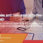 DICH VU DIEU CHINH QUYET TOAN LAI BAO CAO TAI CHINH BCTC CHO DOANH NGHIEP 2