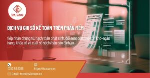 DỊCH VỤ GHI SỔ KẾ TOÁN TRÊN PHẦN MỀM