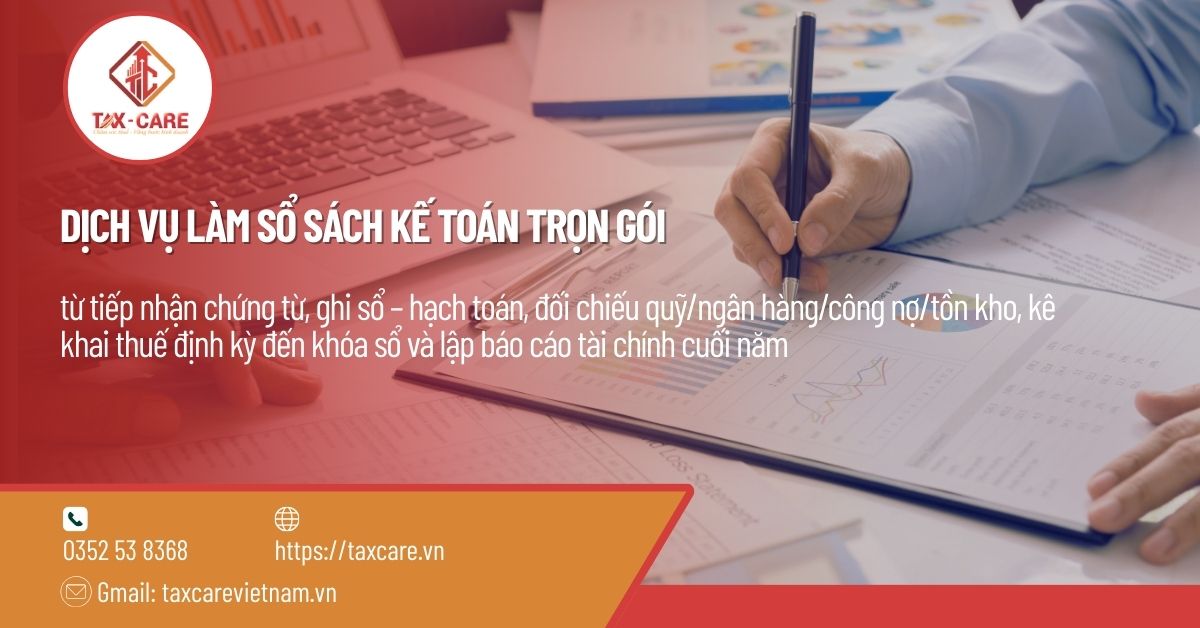 DỊCH VỤ LÀM SỔ SÁCH KẾ TOÁN TRỌN GÓI