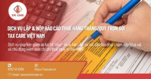 DỊCH VỤ LẬP & NỘP BÁO CÁO THUẾ HÀNG THÁNG/QUÝ TRỌN GÓI