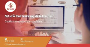 Một số lỗi thuế thường gặp khi kê khai thuế