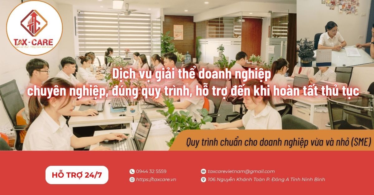 Dịch vụ giải thể doanh nghiệp chuyên nghiệp, đúng quy trình, hỗ trợ đến khi hoàn tất thủ tục