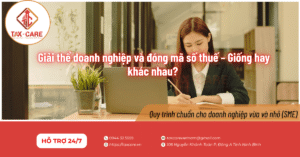 giải thê doanh nghiệp và đóng mã số thuế